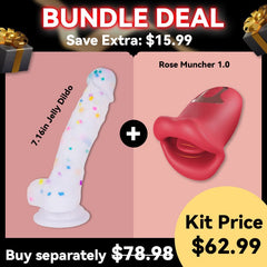 Rose Muncher 10 Biting & 10 Vibrating Modes Stimulate Nipple Clitoral Women Vibrator
