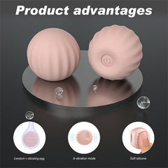Internal Condom Vibrating Ball Purple
