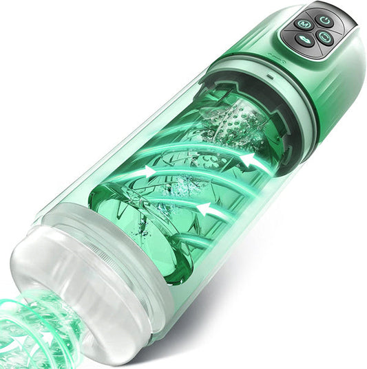 3 Pump & 7 Vibrating & Rotating & Licking & Sucking Male Stroker