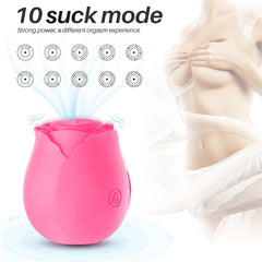 Glow In Dark Rose Vibrator Hot Pink