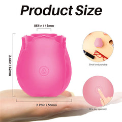 Glow In Dark Rose Vibrator Hot Pink