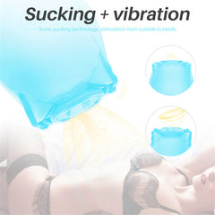 Glow In Dark Rose Vibrator Light Blue