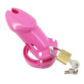 Pink Plastic Chastity Cage CB-6000