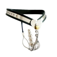Steel Female Chastity Belt with Vaginal Plug SL25005