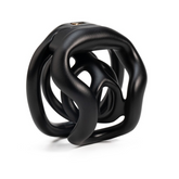 Black BC.30 ultra-micro 3D-printed resin chastity cage