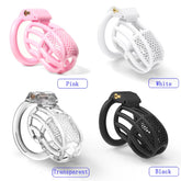 Honeycomb Chastity Device With 4 Ring