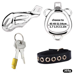 Larger Steel Cobra Chastity Cage