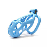 Small | Blue Cobra Male Chastity Cage with 4 Rings