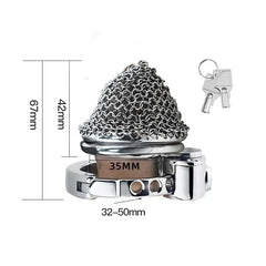 42mm chainmail cage dimensions