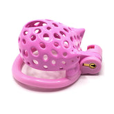 pink cat-shaped resin cage