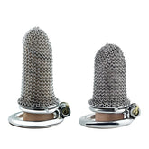 Chainmail chastity cages in 80 and 100 mm lengths