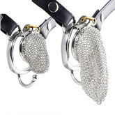 LKM-026 chainmail cage worn with support strap