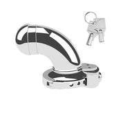 Convertible enclosed metal chastity cage ZC-061 and ZC-062 angled view