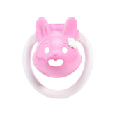 Flower-Trimmed Rabbit Resin Chastity Cage