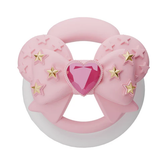 Bow Gemstone Pink Cock Cage