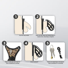 Assembly steps for the GSD D2 modular silicone chastity system