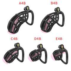 Black A4 to E4 honeycomb cage size comparison