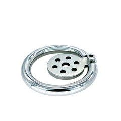 Close-up of the JTS S235 flat cage with a black waist strap attached
