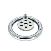 Front view of the JTS S235 perforated disc and hex screw closure