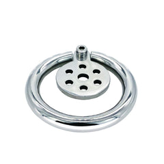 Front view of the JTS S235 perforated disc and hex screw closure