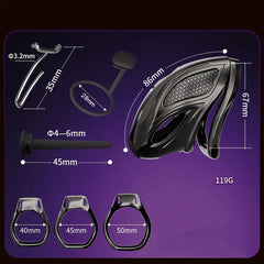 App Controlled Electric Shock Chastity Cage