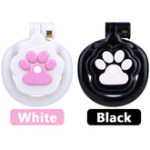 white and black Neko cat paw flat cages