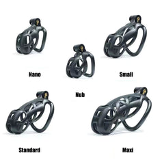 New Upgrade Maxi Black Cobra Male Chastity Cage