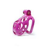 Nano Purple Cobra Male Chastity Cage with 4 Rings