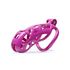 Maxi Purple Cobra Male Chastity Cage with 4 Rings