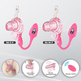 R6 transparent flexible chastity cages in S and M with optional plug