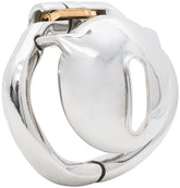 S147 small domed enclosed stainless steel chastity cage