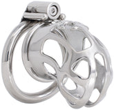 S224 ventilated stainless steel chastity cage standard with hex lock
