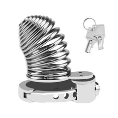 ZC-066 spiral cage with adjustable hinged base ring open