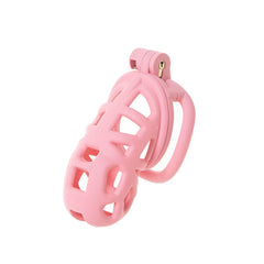 Skin-friendly Pink Cobra Chastity Cage
