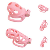 Skin-friendly Pink Cobra Chastity Cage