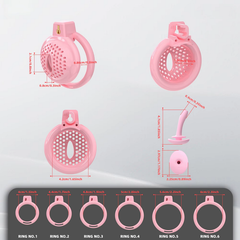 Flat Soft Cock Cage With Belt