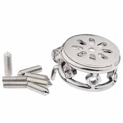 Internal metal spikes on flat chastity cage
