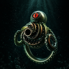 Cthulhu Eye Tentacle Resin Chastity Cage