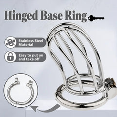 The Siebe Bonnet cage with integrated lock and opening hinged base ring