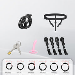 Pearlish Invisible Cobra Chastity Cage