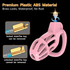 Vertical-Slot Vented Resin Chastity Cage