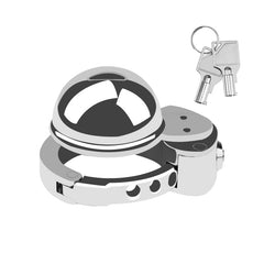 ZC-056 flat cage with adjustable ring, button lock and keys