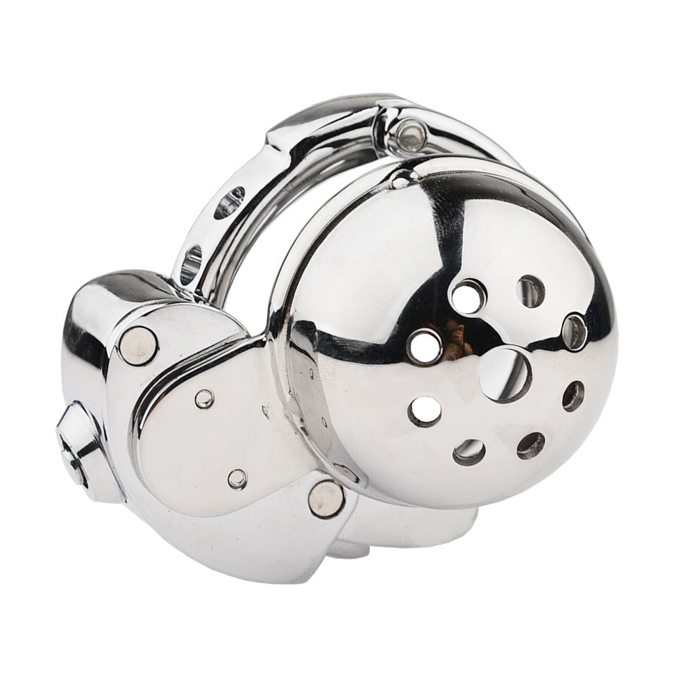 ZC-057 ventilated flat adjustable metal chastity cage