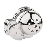ZC-057 ventilated flat adjustable metal chastity cage