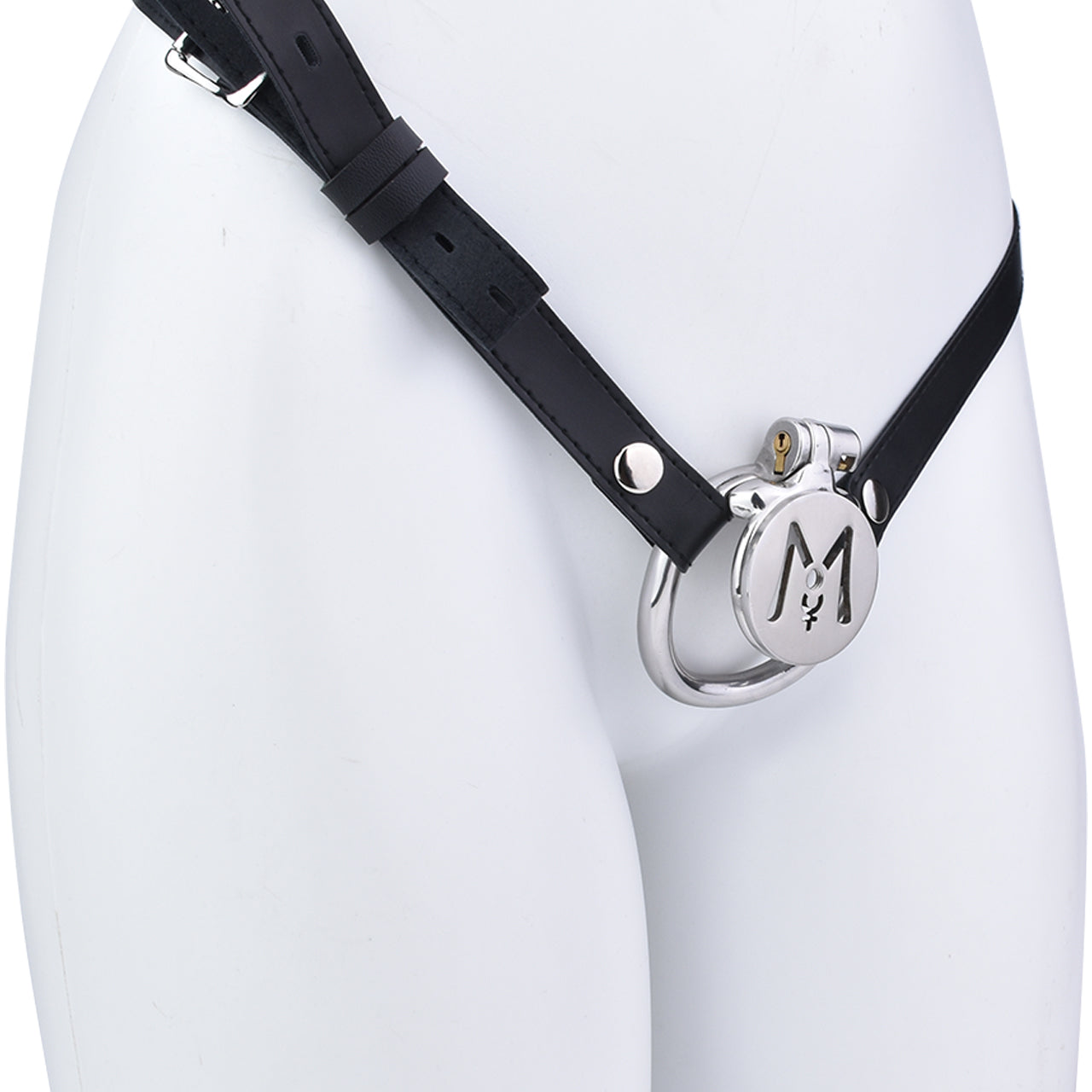 Enclosed Inverted Stainless Steel Chastity Cage – 33 × 45mm