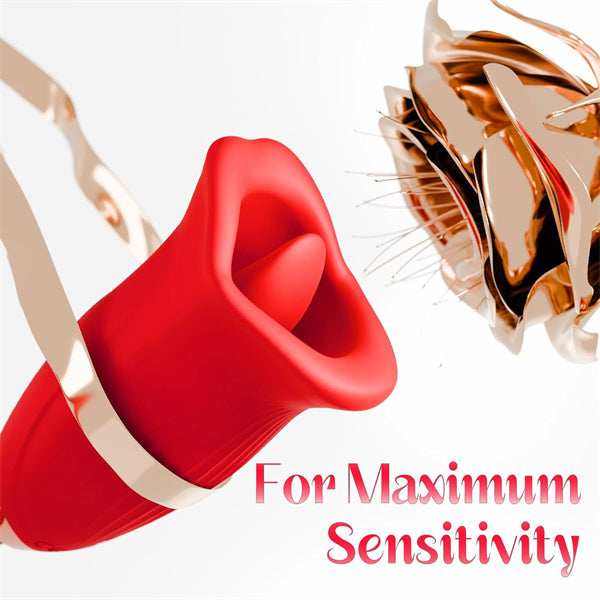 10 Kissing Vibrating and Flapping Dildo Vibrator