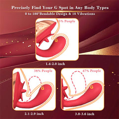10 Licking Vibrating G spot vibrator