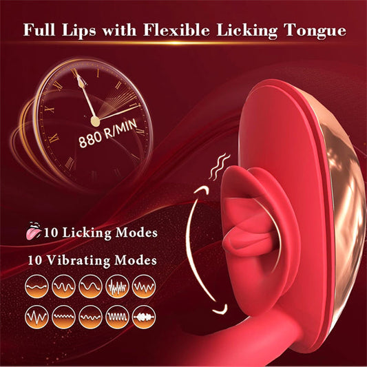 10 Licking Vibrating G spot vibrator