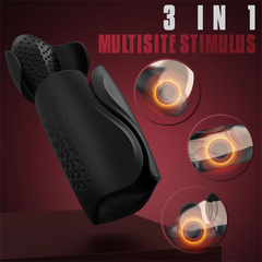 10 Vibrating Wrapped Pulse Masturbation Trainer