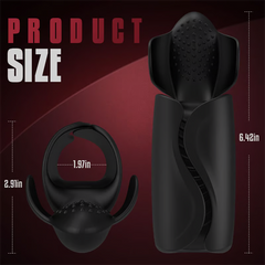 10 Vibrating Wrapped Pulse Masturbation Trainer